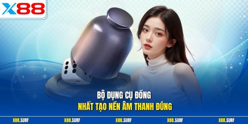 Bộ dụng cụ đồng nhất tạo nền âm thanh đúng
